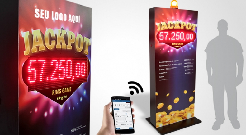 Painel de LED Personalizado para Jackpot